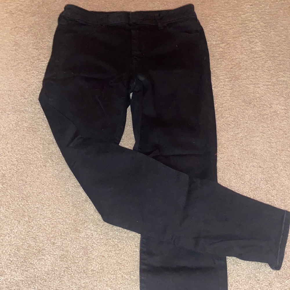 American Eagle black plain jeans, size 12 regular
